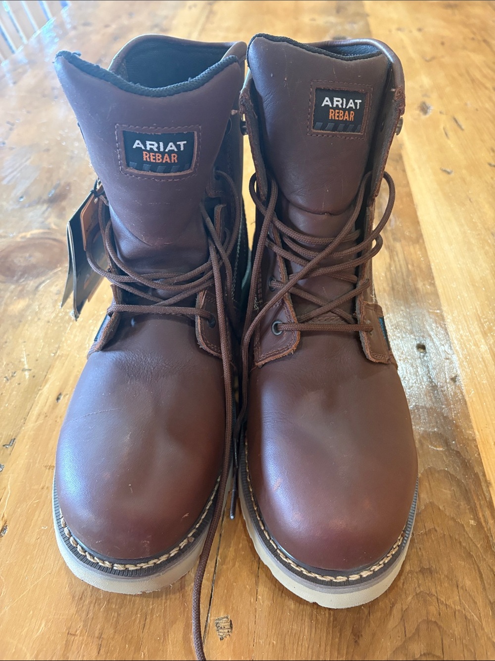 Ariat Brown Rebar Lace-Up Work Boots